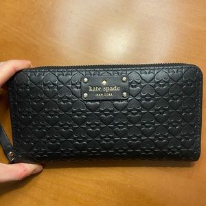 Black large Kate Spade Wallet